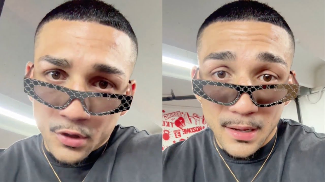 Teofimo Lopez Jr REACTS to Keyshawn Davis JUMPING Albright & KICKED OUT; sends HEARTFELT PRAYERS
