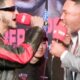 Berlanga & De La Hoya ERUPT & GO AT IT; Berlanga STEPS TO SLAP him after MAKING IT RAIN on STRIPPER