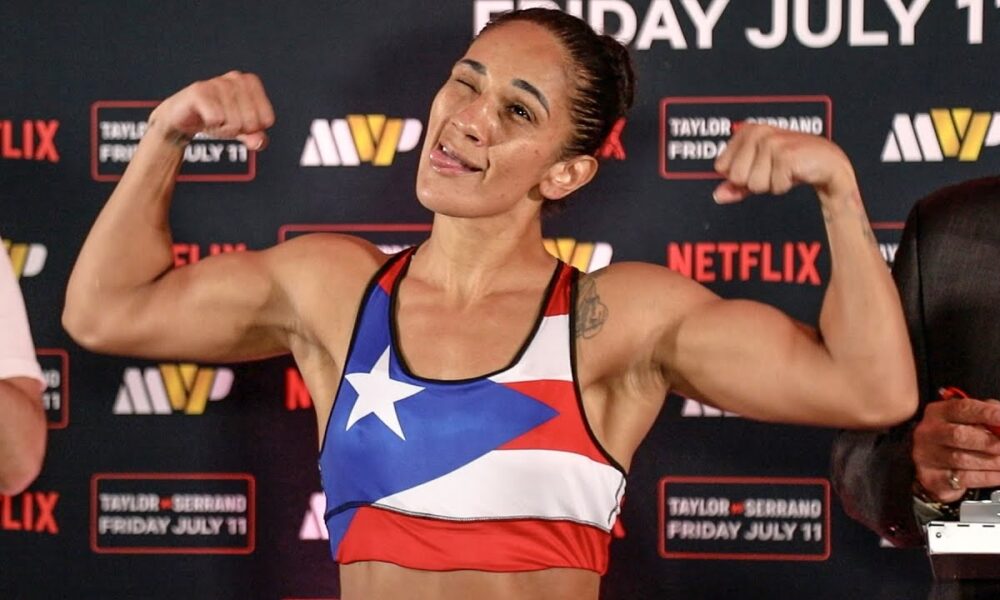 Boricua REPRESENT! Amanda Serrano • OFFICIAL WEIGH IN • Katie Taylor vs. Serrano 3 | Netflix Boxing