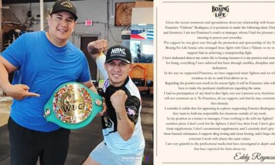 Eddy Reynoso doping claims statement