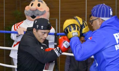 Isaac Cruz training for his next fight in July 2025