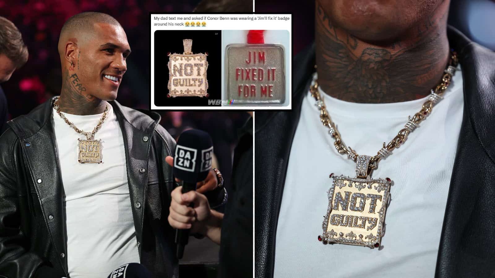 Conor Benn Not Guily Chain