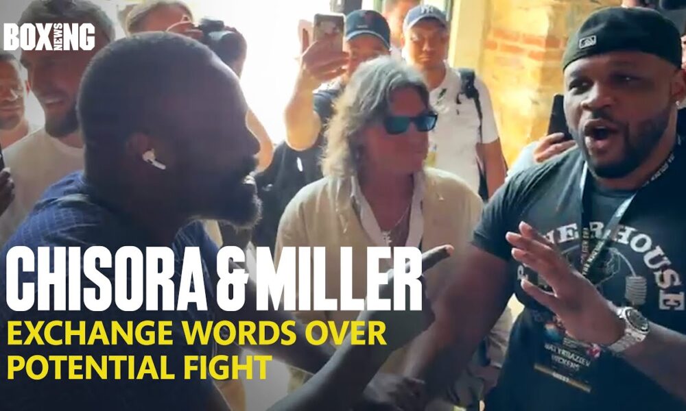 Derek Chisora & Jarrell Miller Exchange Words