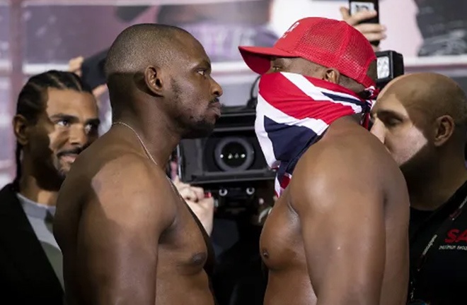 Whyte and Itauma are set to meet on August 16 in Riyadh Photo Credit: Mark Robinson Matchroom Boxing/Leigh Dawney/Queensberry