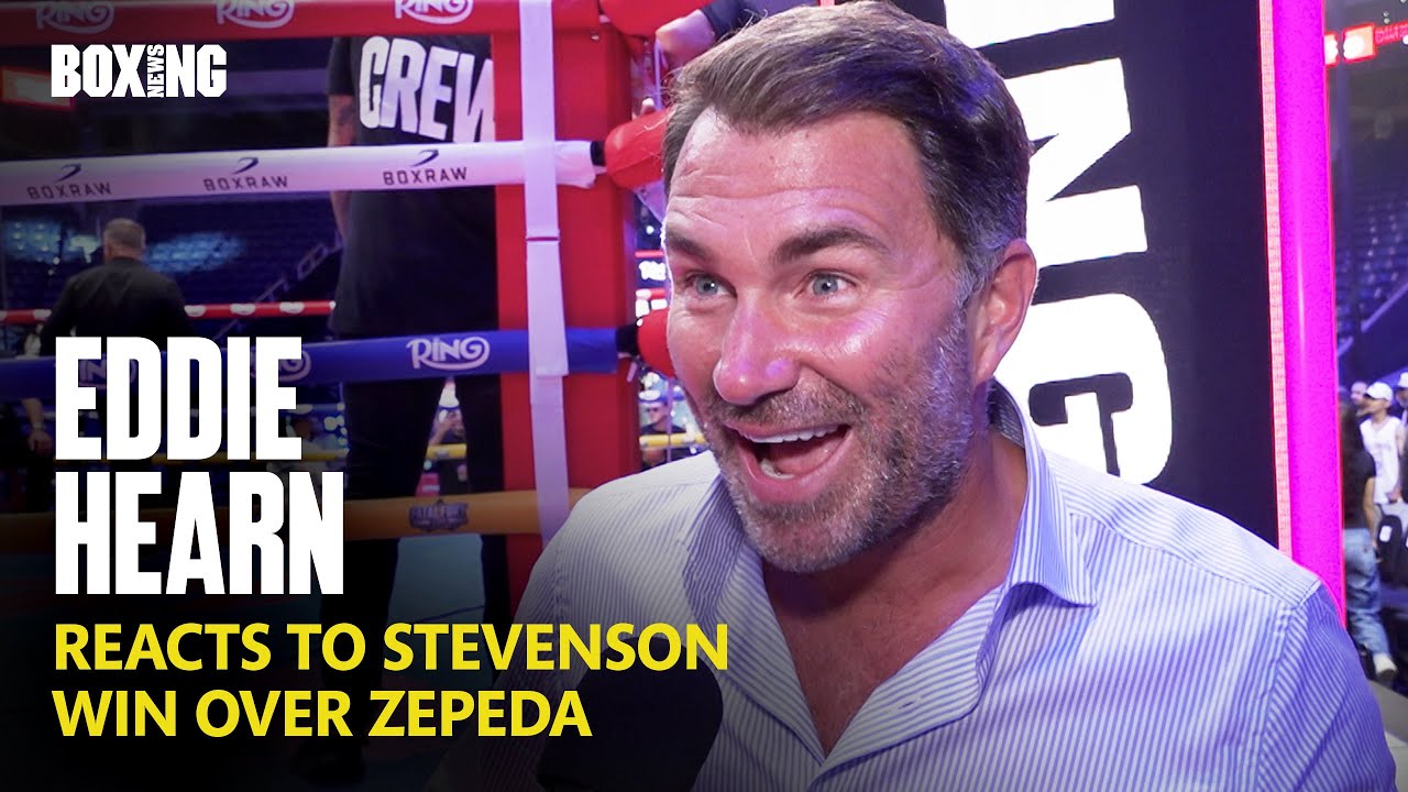 Eddie Hearn Ecstatic Reaction To Shakur Stevenson Win vs Zepeda