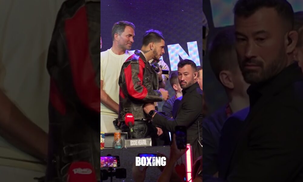 Edgar Berlanga & Hamzah Sheeraz Heated Face-Off