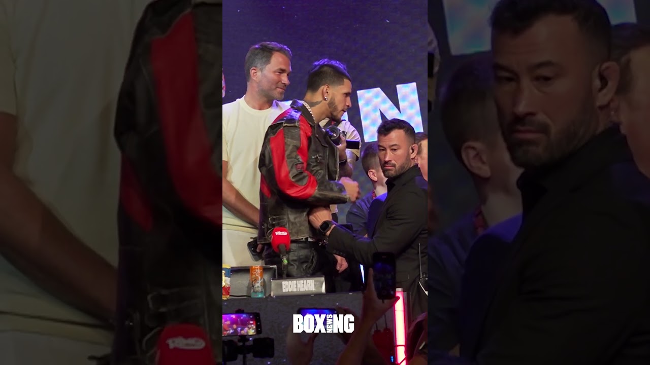 Edgar Berlanga & Hamzah Sheeraz Heated Face-Off