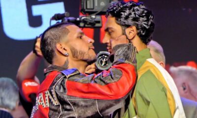 FIST FLY! • Edgar Berlanga vs Hamzah Sheeraz FACE OFF | Ring & DAZN Boxing