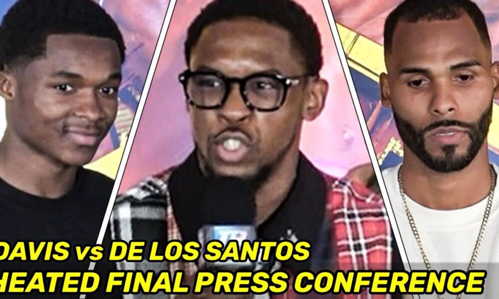 HEATED! Keyshawn Davis vs Edwin De Los Santos • FINAL PRESS CONFERENCE, CONFRONTATION & PUSH