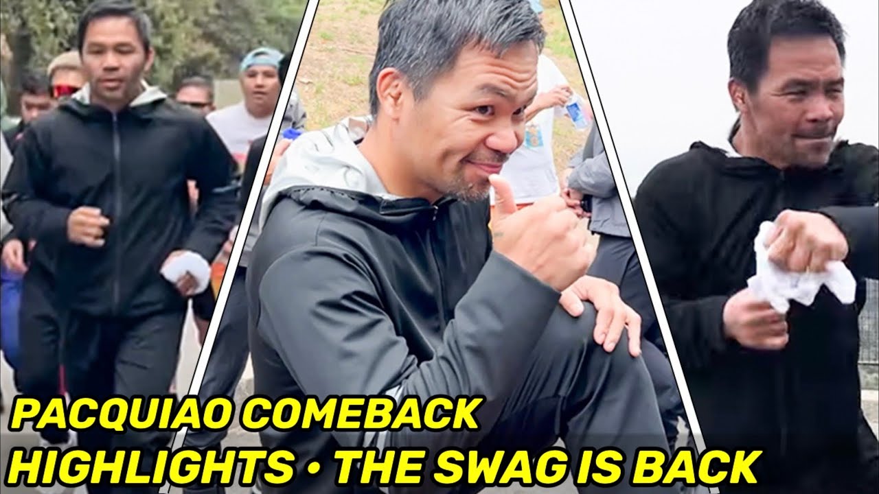HIGHLIGHTS | Manny Pacquiao COMEBACK DAY 20 • THE SWAG IS BACK GRINDING ON HOF WEEKEND