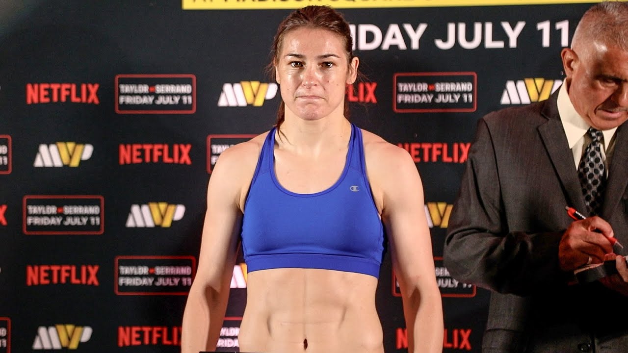 IRISH PRIDE! Katie Taylor • OFFICIAL WEIGH IN • Taylor vs. Amanda Serrano 3 | Netflix Boxing