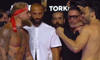 JAKE PAUL VS JULIO CESAR CHAVEZ JR • FULL WEIGH IN AND FINAL FACE OFF • DAZN BOXING