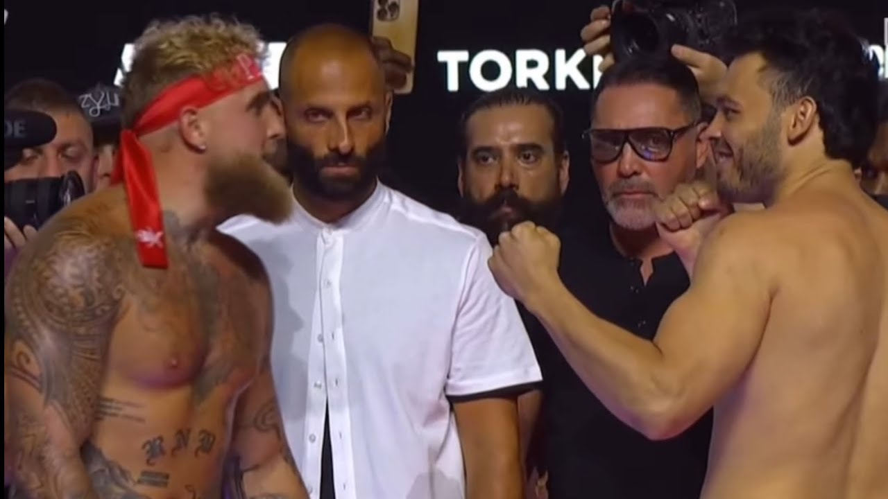 JAKE PAUL VS JULIO CESAR CHAVEZ JR • FULL WEIGH IN AND FINAL FACE OFF • DAZN BOXING