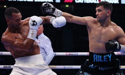 Catterall left bloodied after clashing heads with Eubank Photo Credit: Mark Robinson Matchroom Boxing