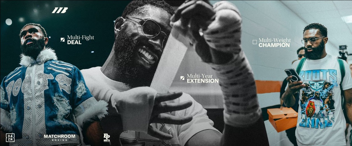 Image: Jaron 'Boots' Ennis Re-Signs with Matchroom & DAZN: Aiming for Stardom at 154 Pounds