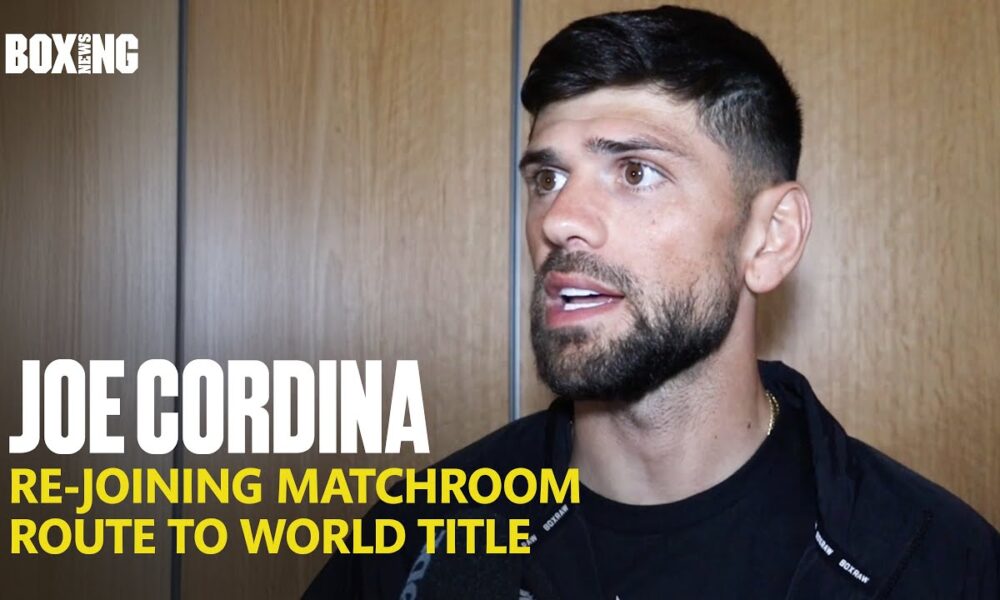Joe Cordina On Re-Joining Matchroom & World Title Charge