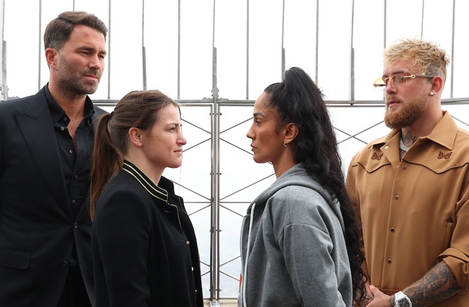 Taylor and Serrano ran it back after their epic fight back in April 2022 Photo Credit: Ed Mulholland/Matchroom