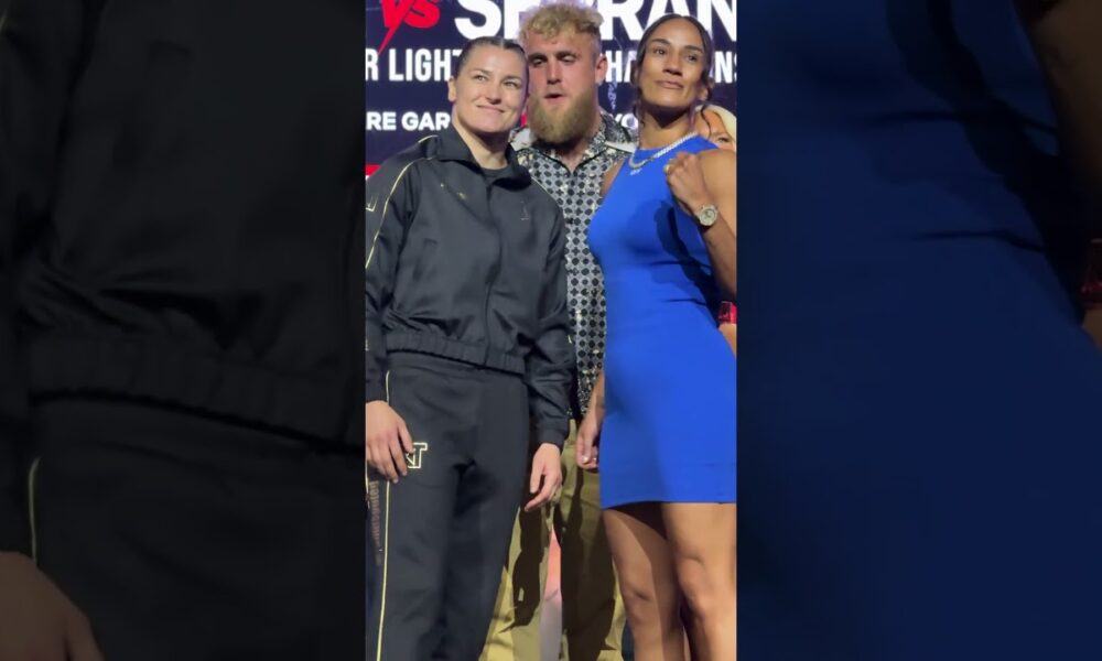 Katie Taylor vs Amanda Serrano 3 TENSE FACE OFF!