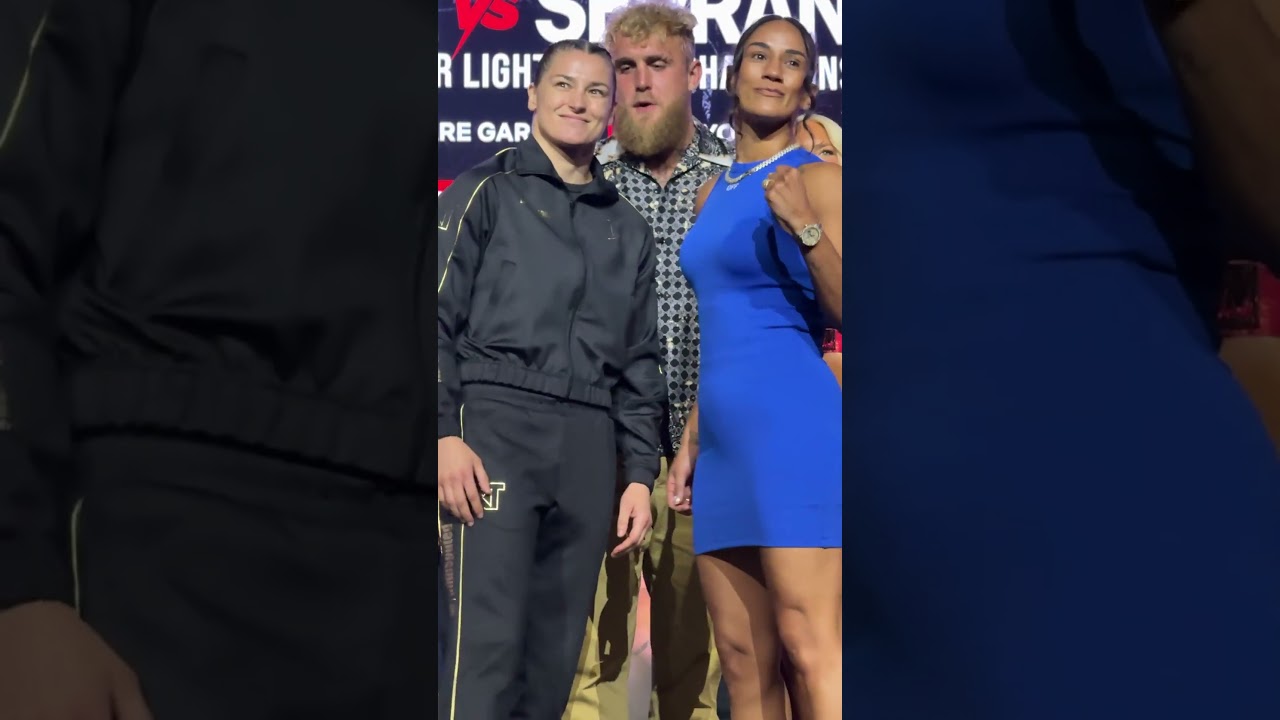 Katie Taylor vs Amanda Serrano 3 TENSE FACE OFF!