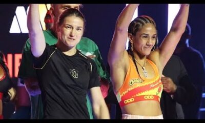 Katie Taylor vs Amanda Serrano FULL WEIGH-IN, FINAL WORDS & FACE OFF | plus Baumgardner vs Miranda