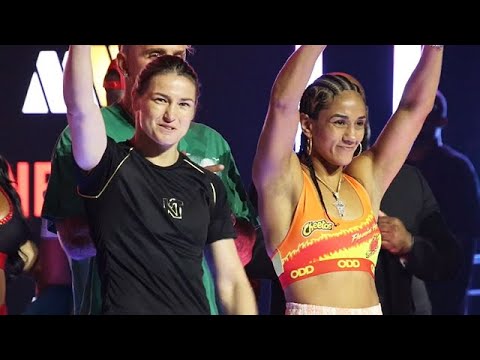 Katie Taylor vs Amanda Serrano FULL WEIGH-IN, FINAL WORDS & FACE OFF | plus Baumgardner vs Miranda