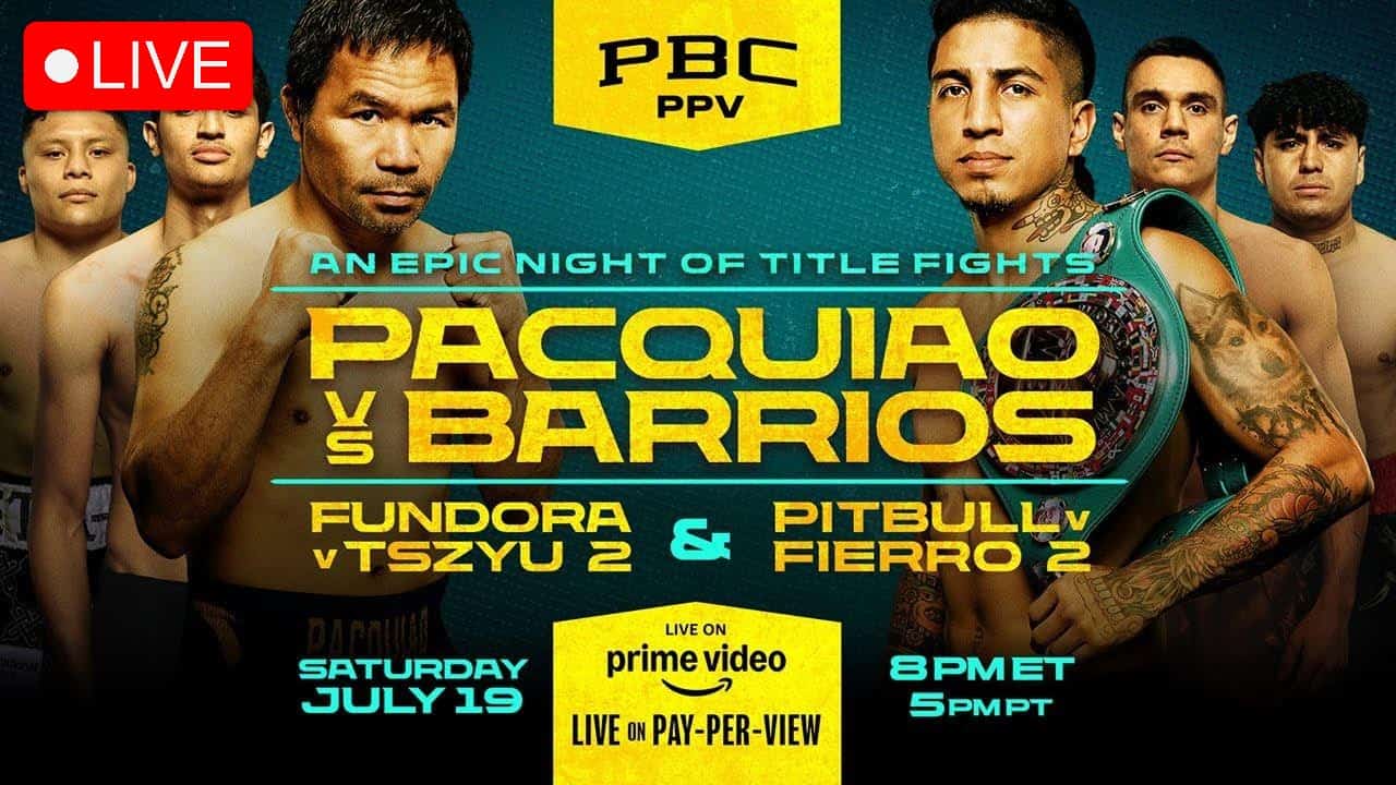 Pacquiao vs Barrios new poster LIVE