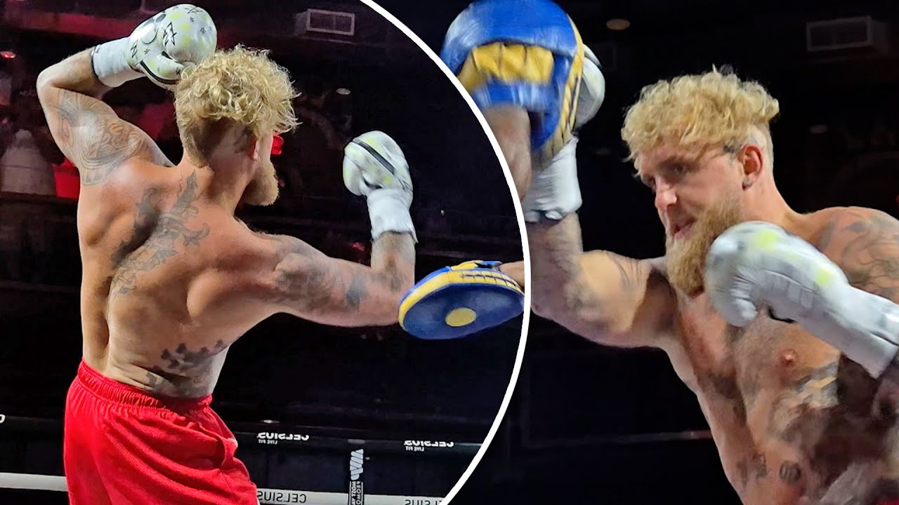 MUSCLED UP JAKE PAUL! • FULL OPEN WORKOUT vs Julio Cesar Chavez Jr  | DAZN Boxing