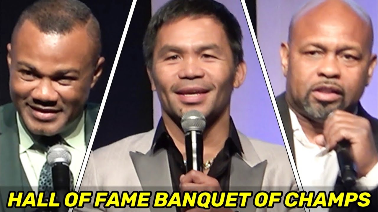 Manny Pacquiao FULL HALL OF FAME Banquet of Champions | Roy Jones Jr, Morales, Paz, Nunn & MORE