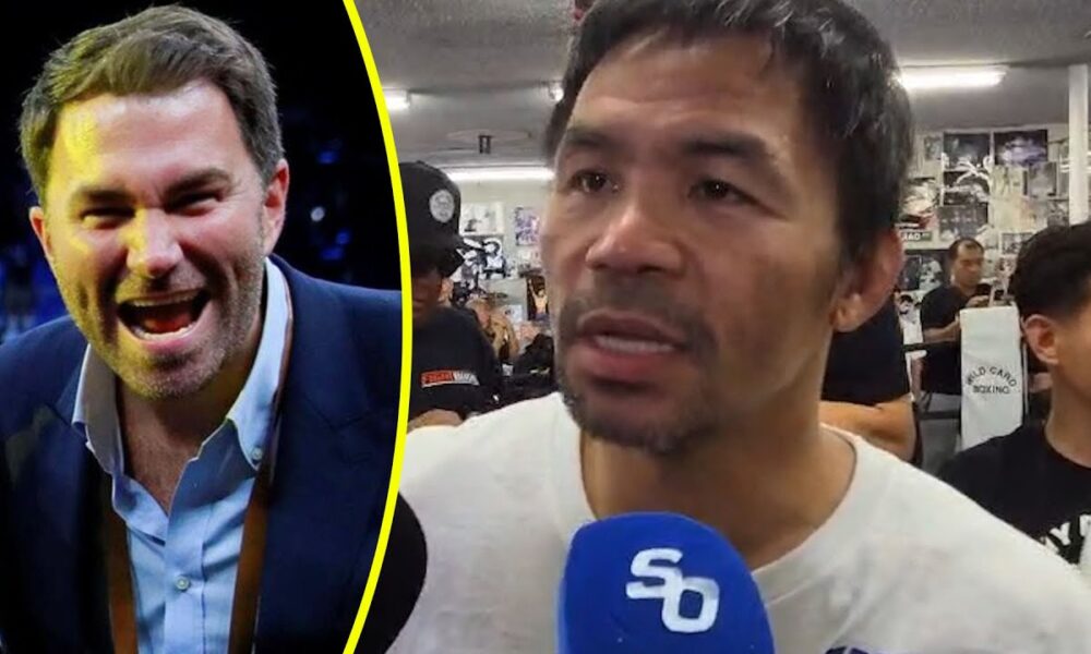 Manny Pacquiao HITS BACK at Eddie Hearn 'NO SHOT' REMARK & TALKS Conor Benn