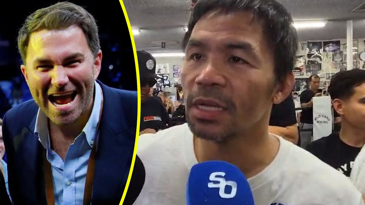Manny Pacquiao HITS BACK at Eddie Hearn 'NO SHOT' REMARK & TALKS Conor Benn