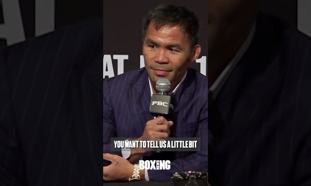 Manny Pacquiao Promises "Surprise" Against Mario Barrios