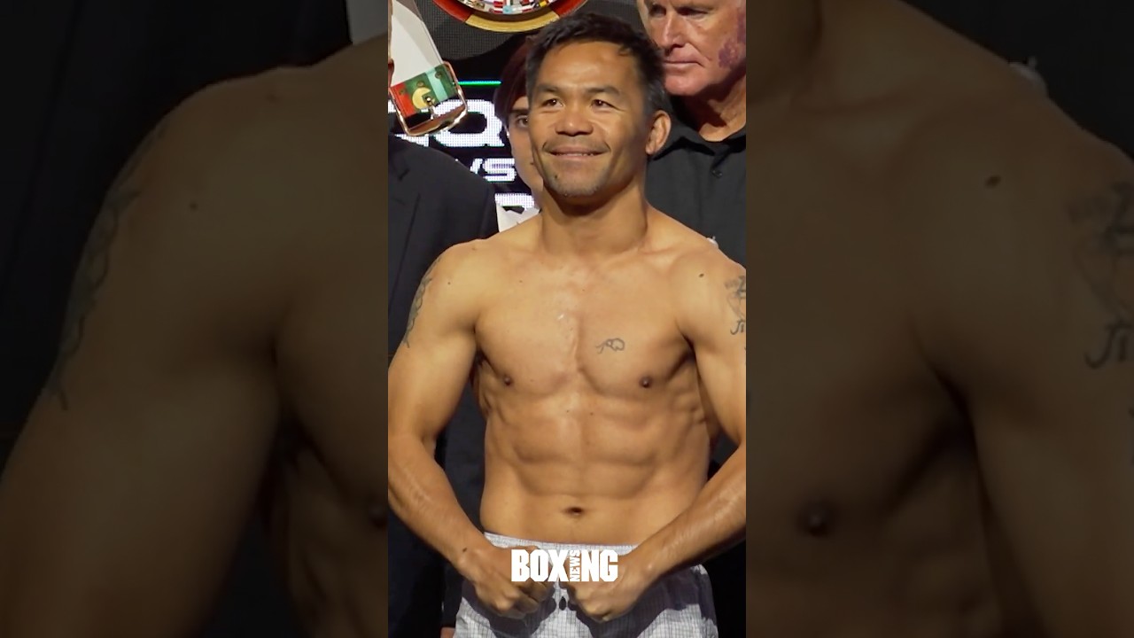 Manny Pacquiao Shows Off Physique For Mario Barrios Comeback Fight
