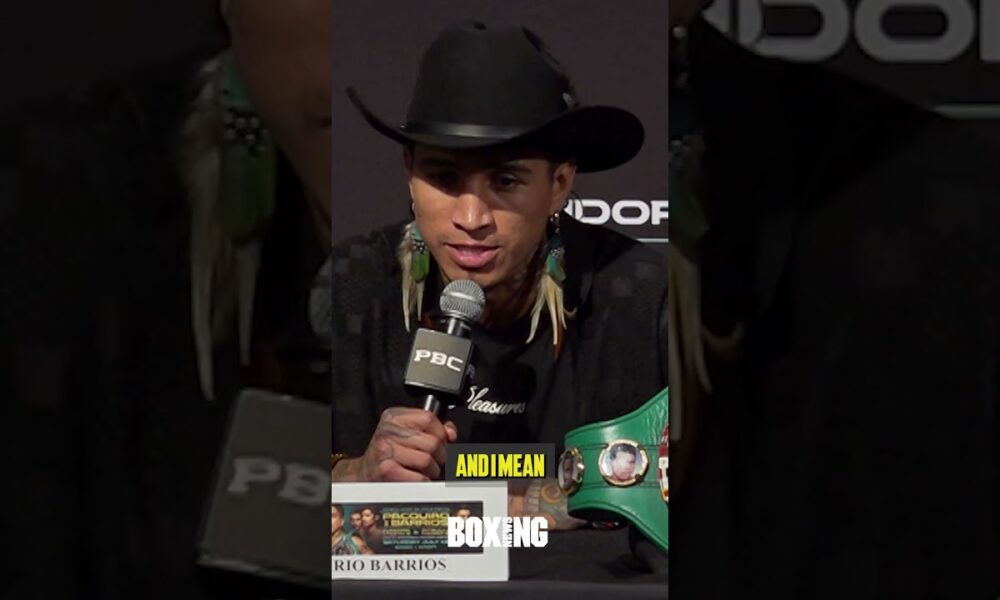 Mario Barrios Has 'Bad Intentions' For Manny Pacquiao Fight