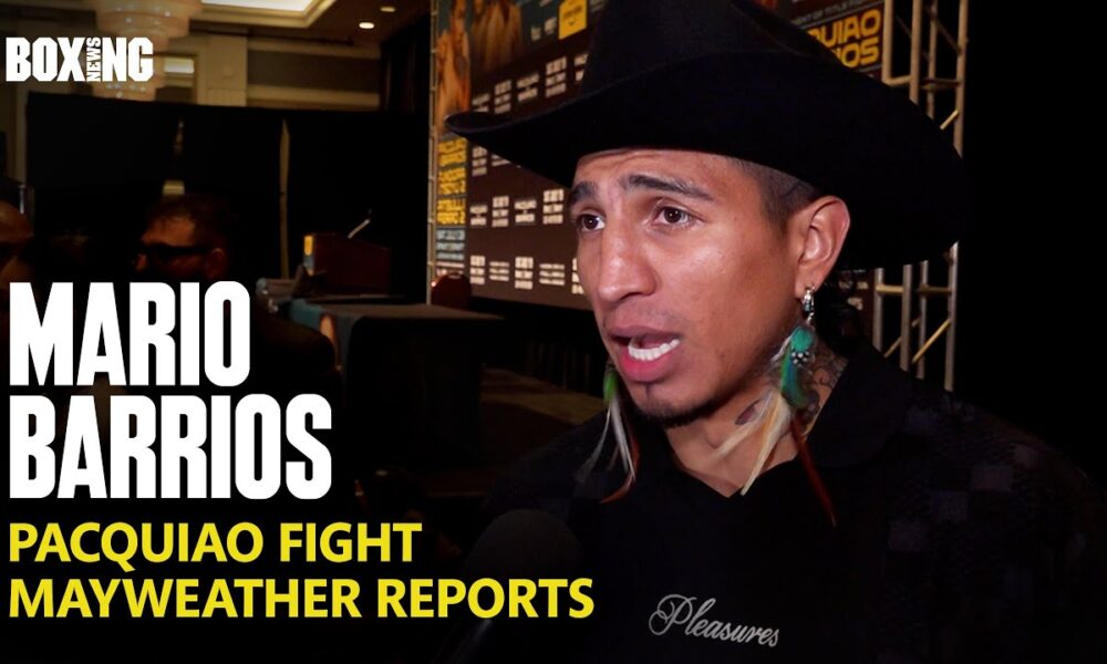 Mario Barrios Promises Vicious End To Manny Pacquiao Fight