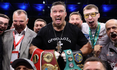 Usyk floored Dubois twice Photo Credit: Queensberry/Leigh Dawney
