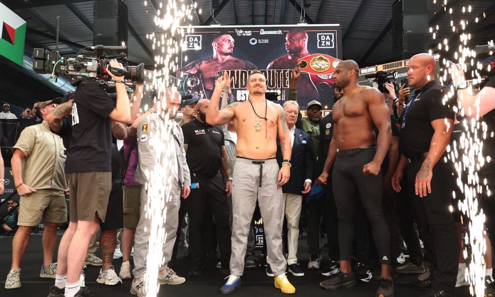 Image: Oleksandr Usyk 227.3 vs. Daniel Dubois 243.8 - Official DAZN weigh-in Results