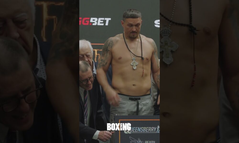 Oleksandr Usyk & Daniel Dubois Weigh In For Rematch
