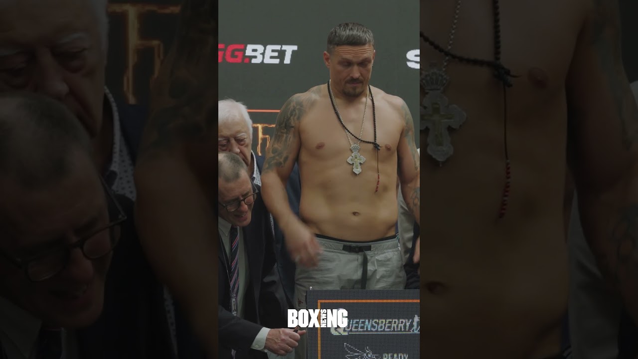 Oleksandr Usyk & Daniel Dubois Weigh In For Rematch