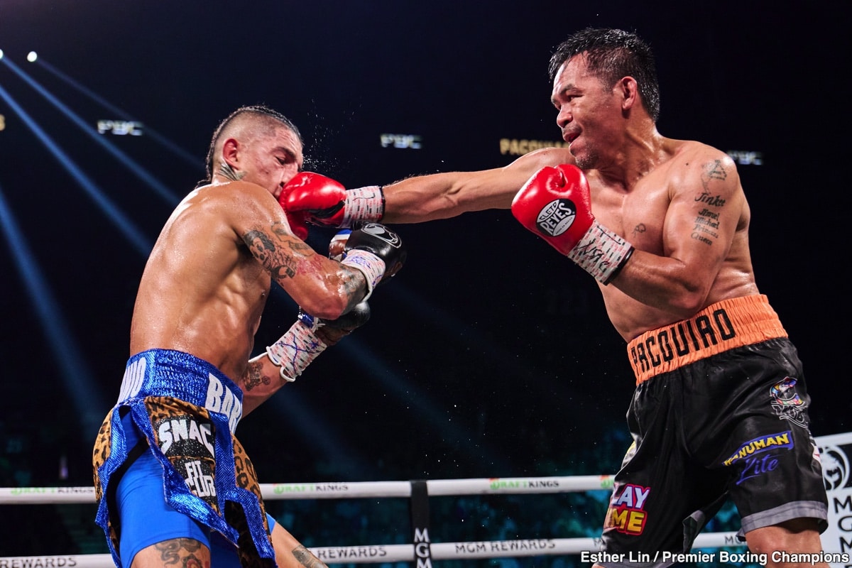 Image: Pacquiao Posts Gratitude to Mario Barrios on Social Media Following Controversial Draw