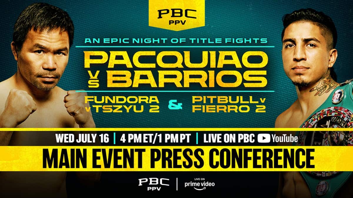 Pacquiao vs Barrio live press conference