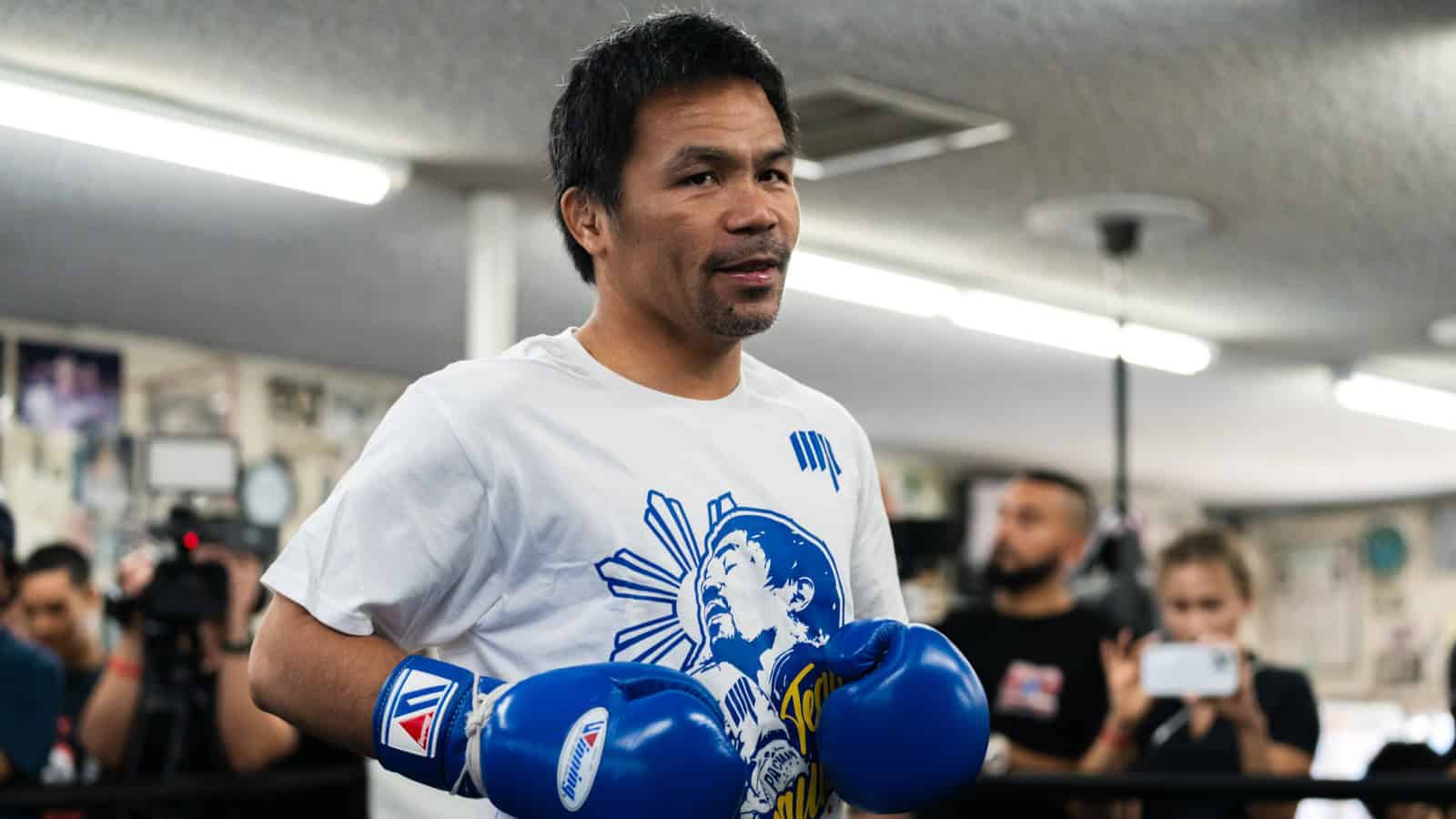 Pacquiao LA Media Workout