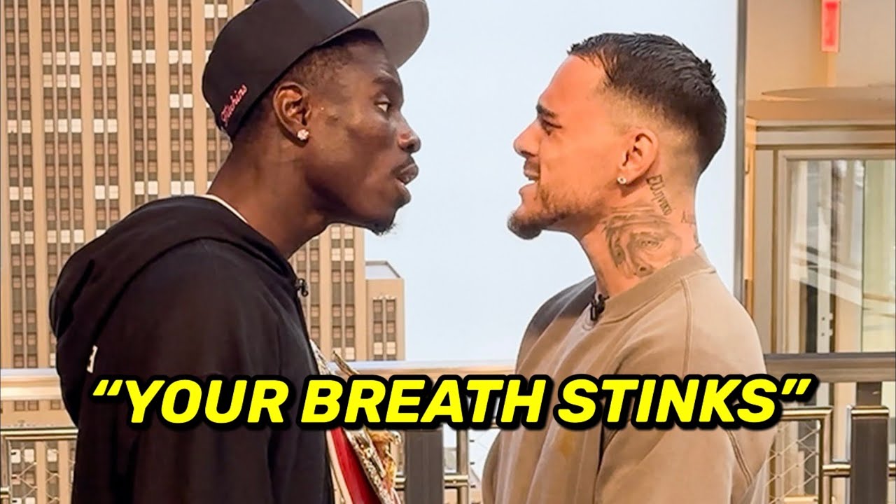 Richardson Hitchins & George Kambosos GO AT IT & TRADE WORDS during HEATED FACE OFF