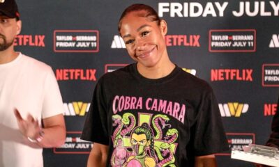 SHE'S BACK! Alycia Baumgardner • OFFICIAL WEIGH IN • vs. Jennifer Miranda | Netflix Boxing