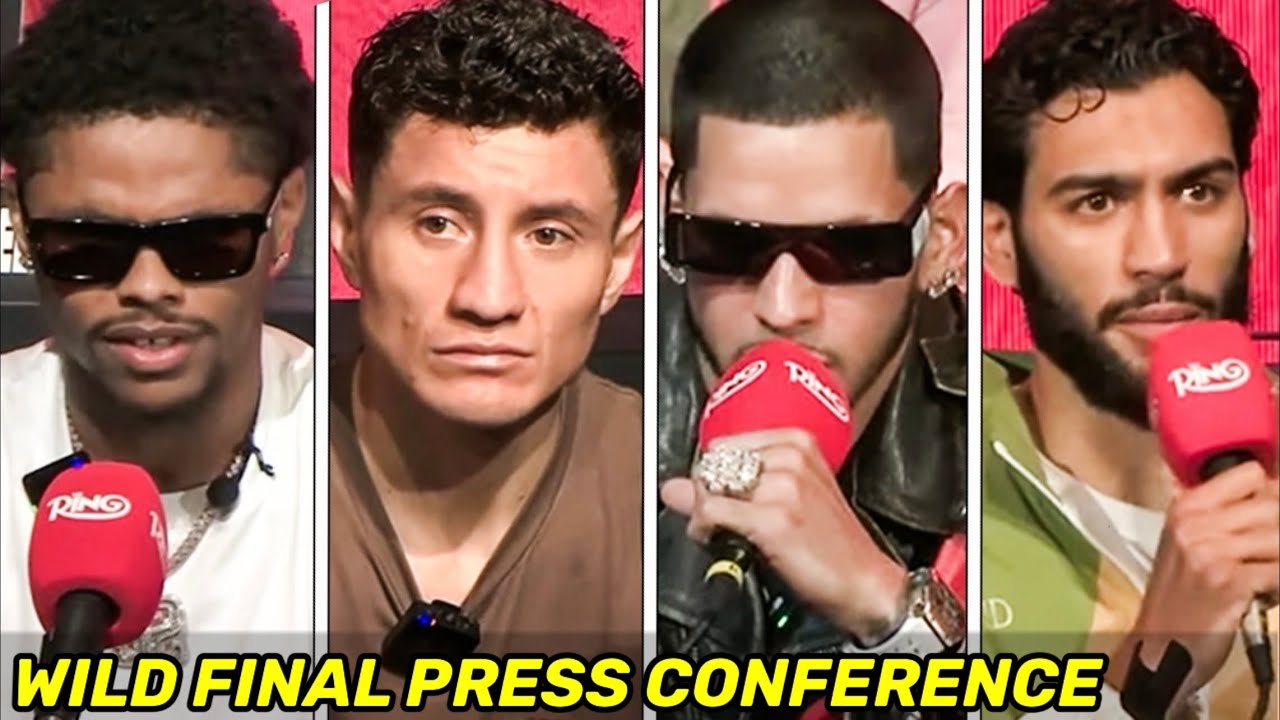 Stevenson vs Zepeda/Berlanga vs Sheeraz FINAL PRESS CONFERENCE & FACE OFFS | WILD De La Hoya Attack
