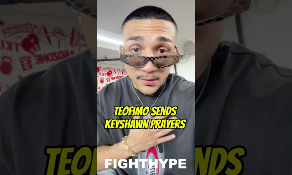 Teofimo Lopez sends Keyshawn Davis HEARTFELT MESSAGE on him JUMPING Albright