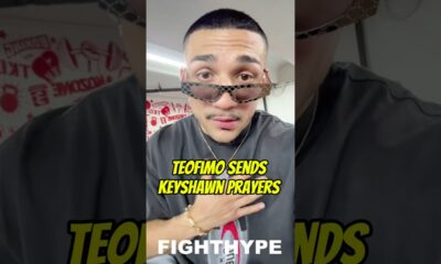 Teofimo Lopez sends Keyshawn Davis HEARTFELT MESSAGE on him JUMPING Albright