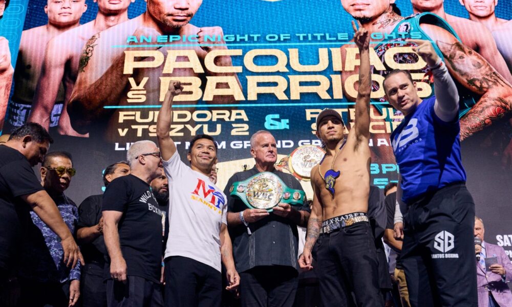 Image: Tonight's Live Results: Pacquiao vs. Barrios and Fundora vs. Tszyu 2 - From Las Vegas
