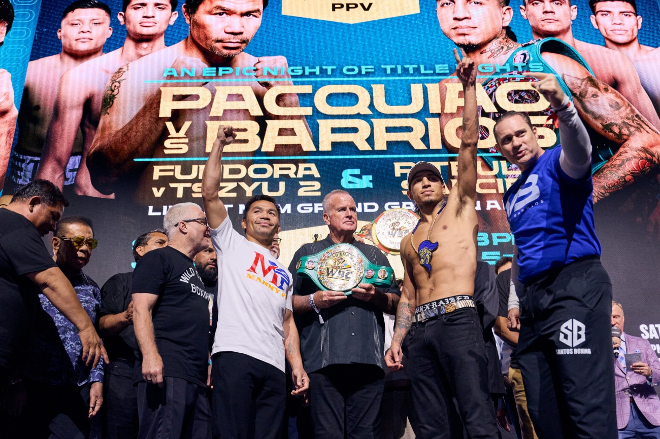 Image: Tonight's Live Results: Pacquiao vs. Barrios and Fundora vs. Tszyu 2 - From Las Vegas