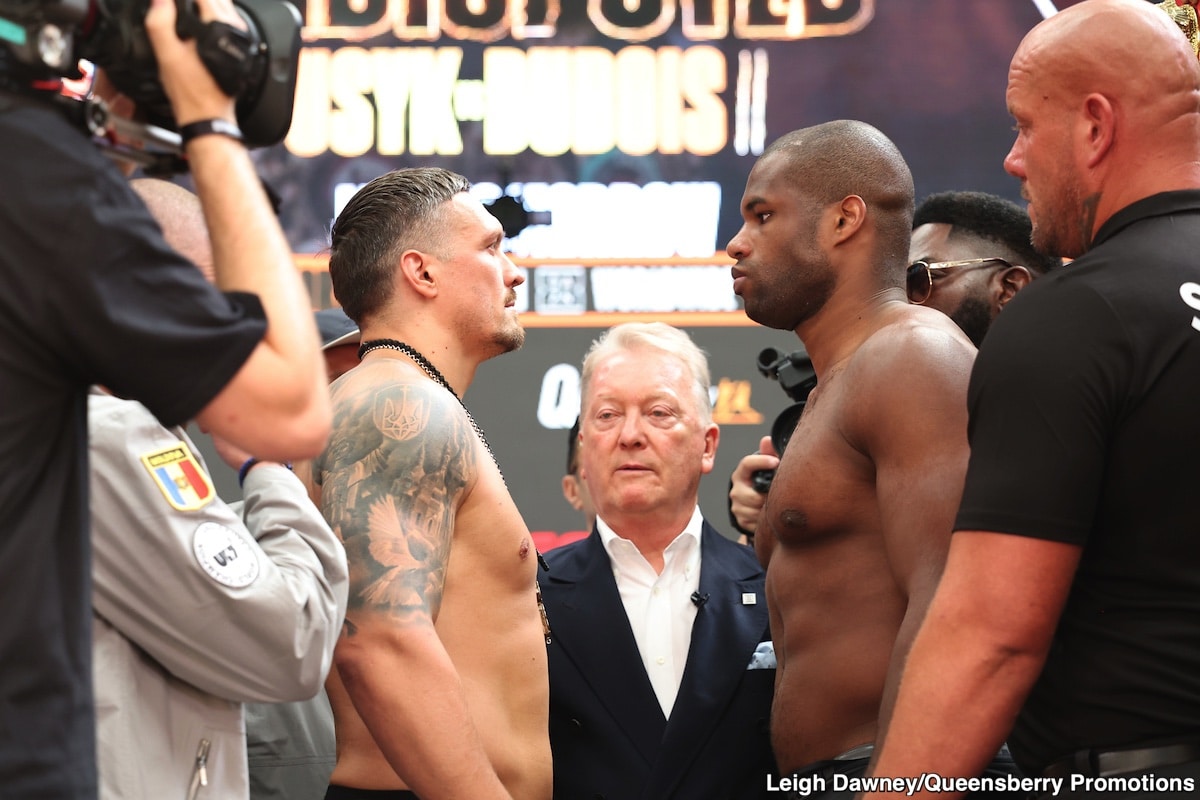 Image: Tonight's Live Results: Usyk vs. Dubois 2 - From London