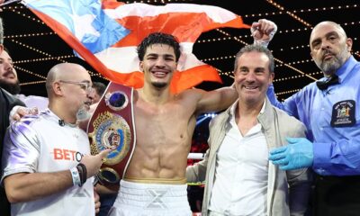 Zayas won his first world honors this saturday credit: Mikey Williams/Top Rank